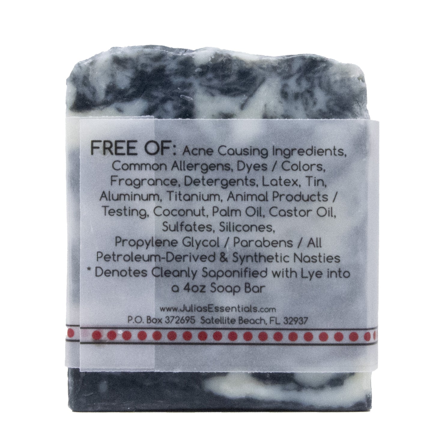 Pure Luxe Natural Soap +Activated Charcoal