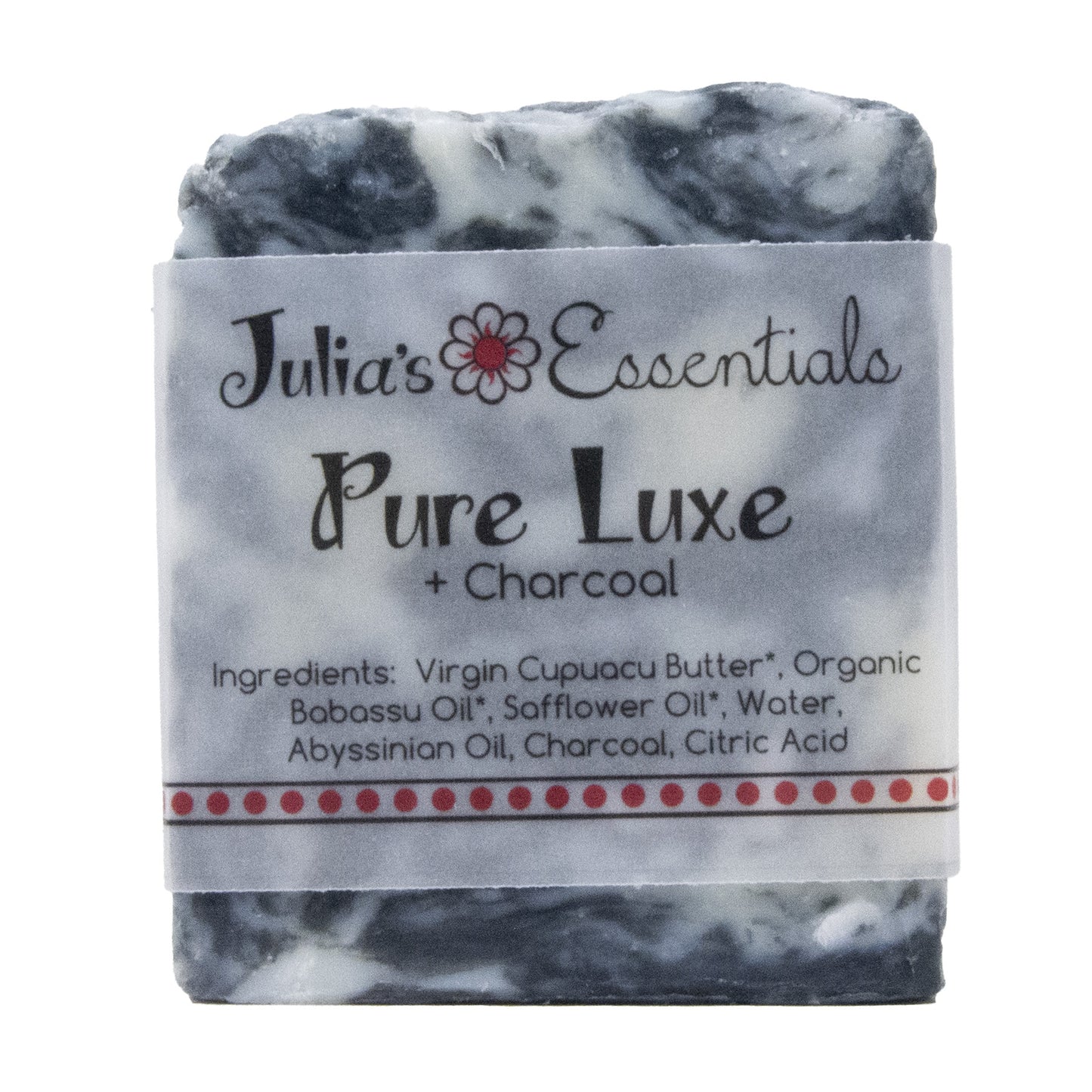 Pure Luxe Natural Soap +Activated Charcoal