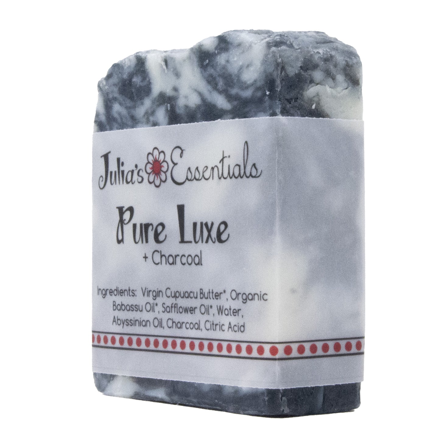 Pure Luxe Natural Soap +Activated Charcoal