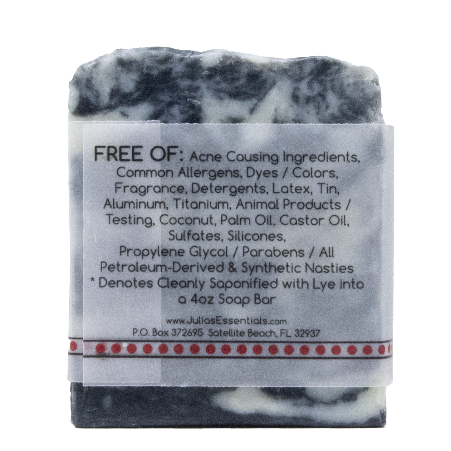 Pure Luxe Natural Soap +Activated Charcoal