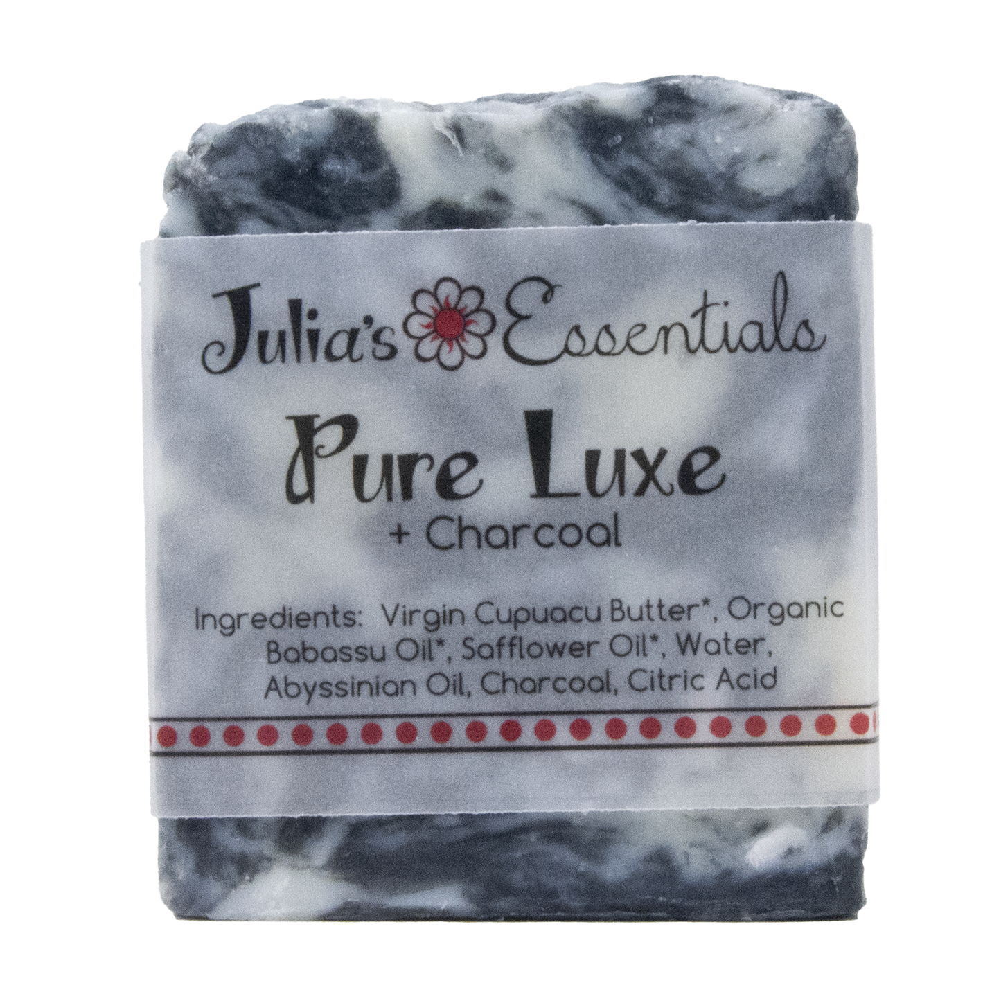 Pure Luxe Natural Soap +Activated Charcoal