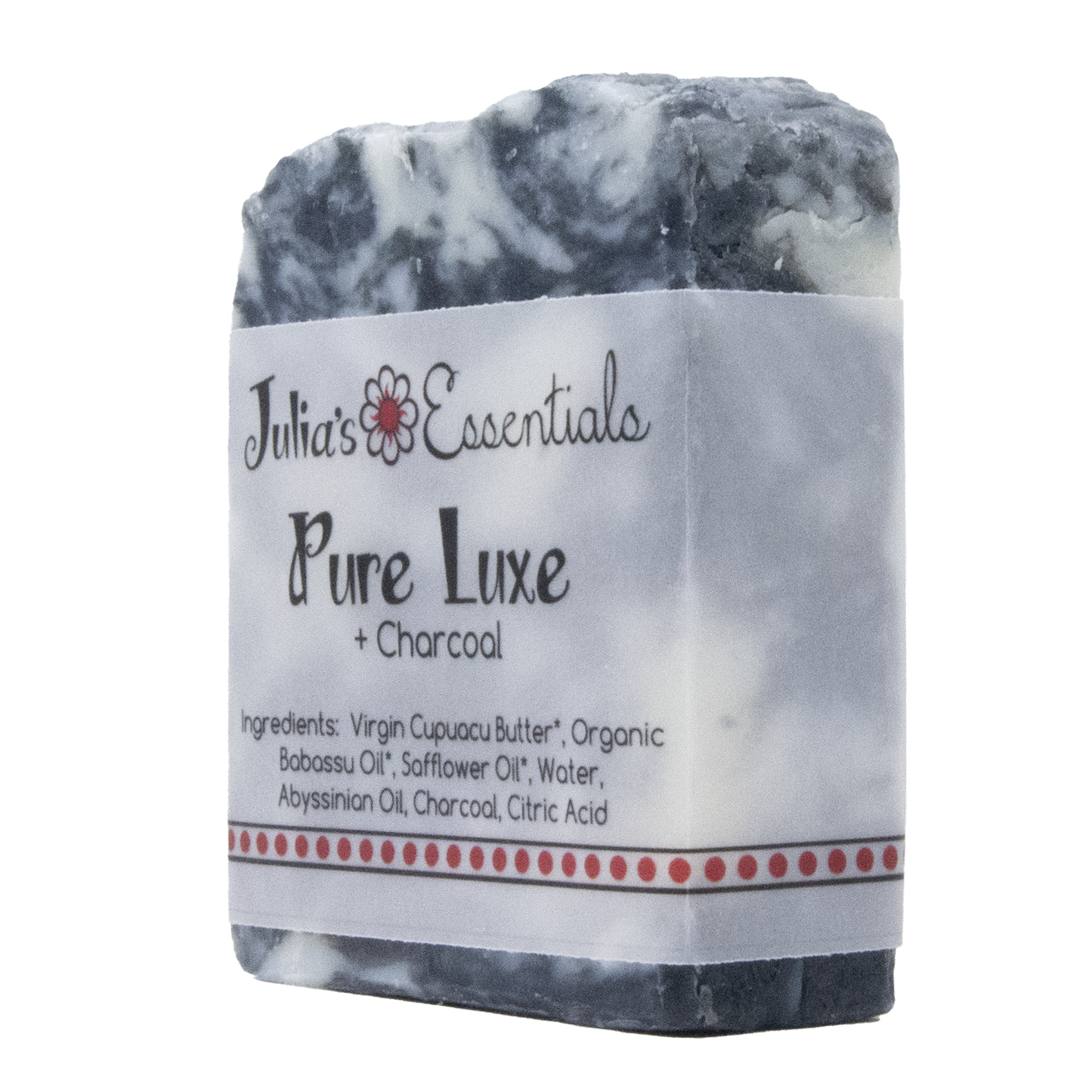 Pure Luxe Natural Soap +Activated Charcoal